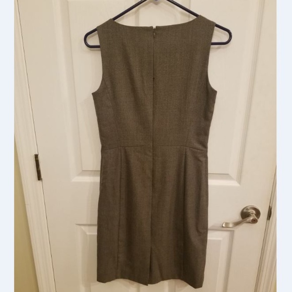 ** 2 / $15 ** Ann Taylor Brown A-Line Work Dress - Picture 2 of 5